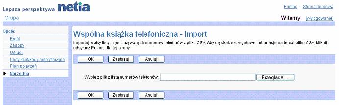 4) Aby zmodyfikowa numer, wpisa nowe dane numeru. Dane wymagane zaznaczone s gwiazdk (*). 5) Zachowa zmiany klikajc w przycisk OK. Przycisk OK zachowuje zmiany i wywietla poprzedni stron.