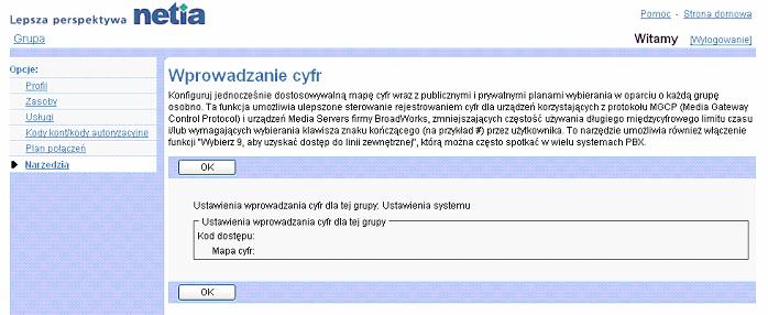 8.11 Rejestrowanie cyfr Za pomoc tej pozycji menu na stronie Grupa - Narzdzia mona wykonywa nastpujce operacje: Podgld konfiguracji indywidualnego planu cyfrowego 8.11.1 Podgld konfiguracji indywidualnego planu numerów Na stronie Grupa Wprowadzanie cyfr wywietla si podgld indywidualnego planu numerów dla grupy.