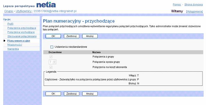 7) Zachowa zmiany klikajc przycisk Zastosuj lub OK. Przycisk Zastosuj zachowuje zmiany, natomiast OK zachowuje zmiany i powraca na poprzedni stron.