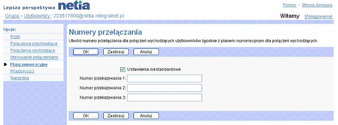 Strona zawiera list wszystkich indywidualnych kodów autoryzacji aktualnie przypisanych wybranemu uytkownikowi. 3) Zaznaczy pole wyboru odpowiadajce usuwanemu kodowi w kolumnie Usu listy kodów.