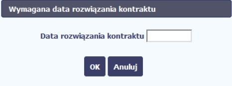 Moduł zamówienia publiczne Aby anulować kontrakt, należy na karcie wybranego do anulowania kontraktu