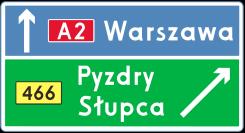 Widoczność znaków Zaleca się stosowanie folii pryzmatycznej do wykonywania lic tablic