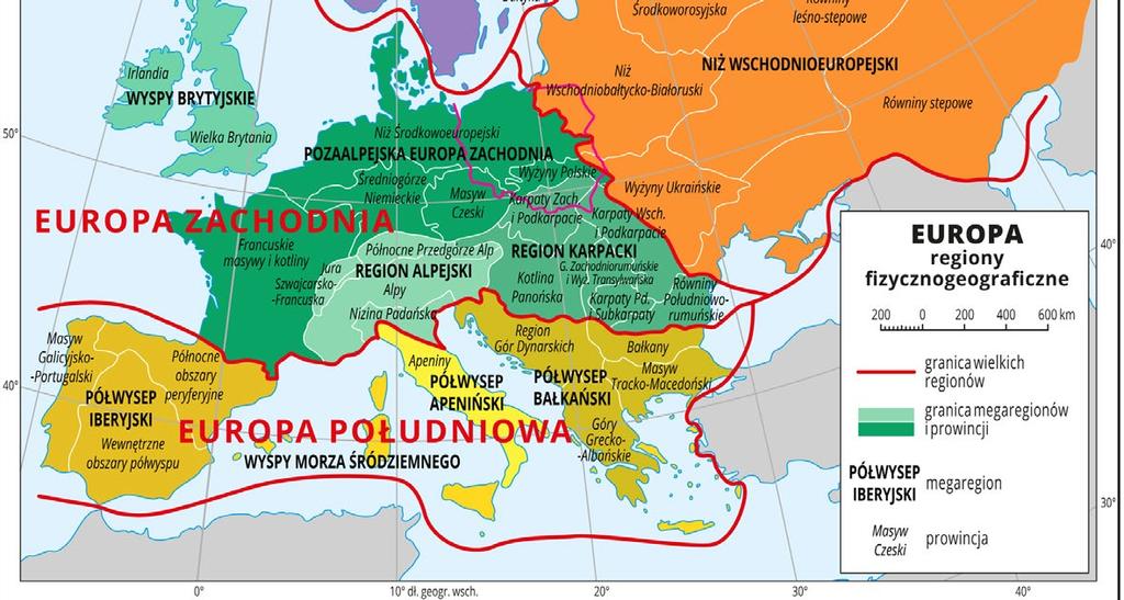 Europa Południowa (MEGAREGIONY: 6.