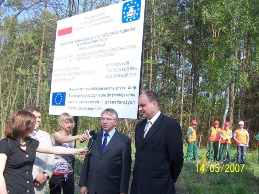 skorodowany i często ulega awariom. Podpisanie umowy pozwoliło na rozpoczęcie prac realizacyjnych związanych z tym kontraktem.