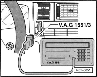 V.A.G Komputerowa diagnoza własna POMOC 1 Szybkatransmisjadanych 1 2 Wyprowadzanie danych kodem impulsowym 1 1 Podczas komputerowej diagnozy własnej zostają wyłączone w komputerze sterującym funkcje
