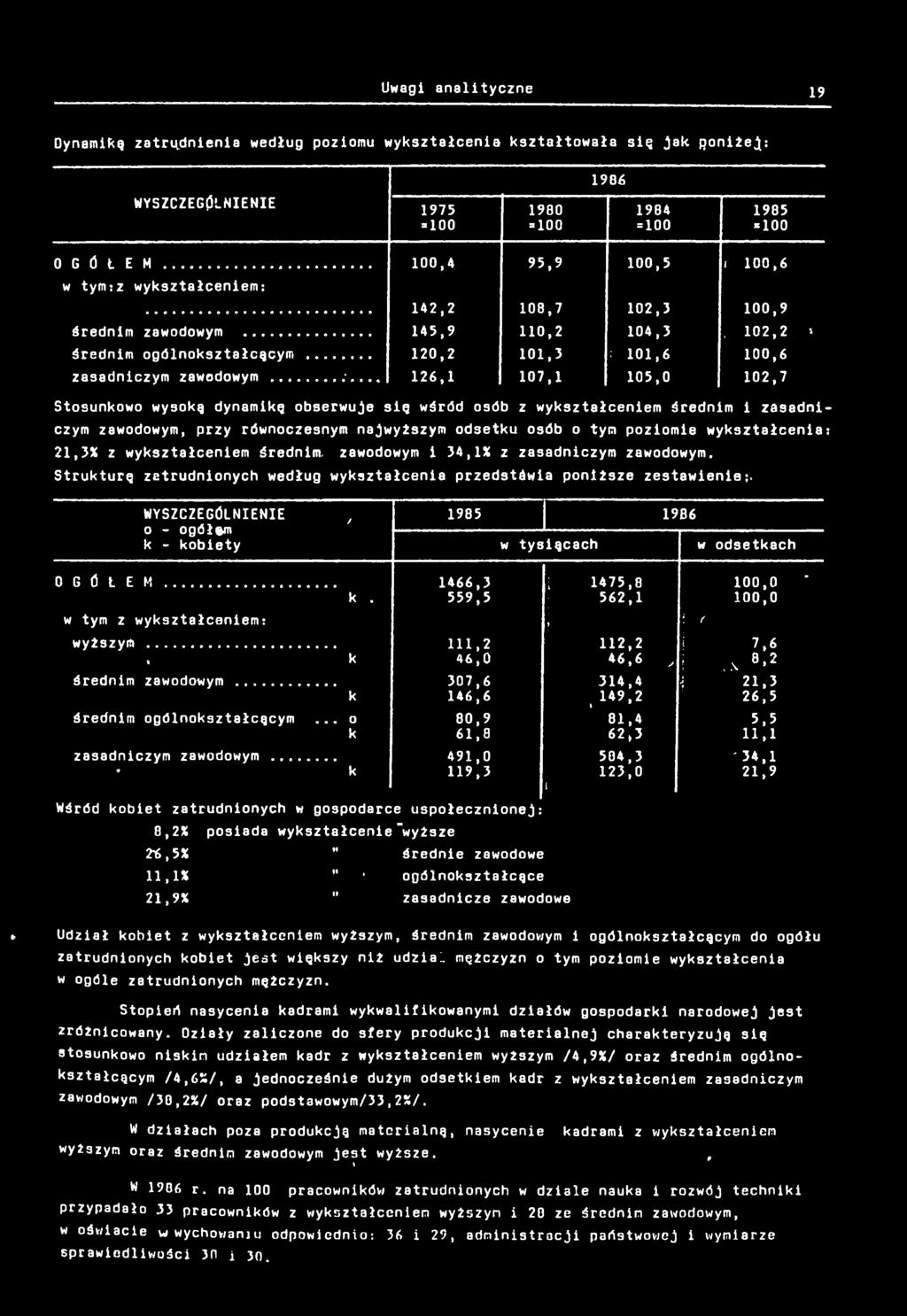 .., 26, 07, 05,0 02,7 Stosunowo wysoą dynamę obserwuje sę wśród osób z wyształcenem średnm zasadnczym zawodowym, przy równoczesnym najwyższym odsetu osób o tym pozome wyształcena: 2,3% z wyształcenem