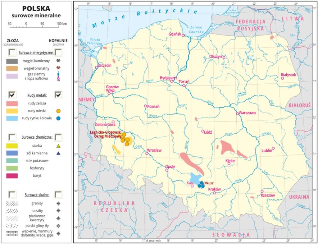 Przykłady występowania okolice Olkusza i