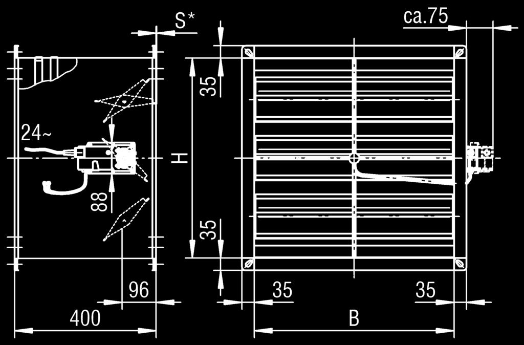 VRA-Q-E-HKU/HKP/JK-LU/JK-LP VRA-Q-P-HKU/HKP/JK-LU/JK-LP VRA-Q-E-HKU/HKP/JK-LU/JK-LP-DS40 Nakrętka M8 VRA-Q-P-HKU/HKP/JK-LU/JK-LP-DS40 Nakrętka M8 Materiał izolacyjny o grubości 40 sprasowany do 35mm