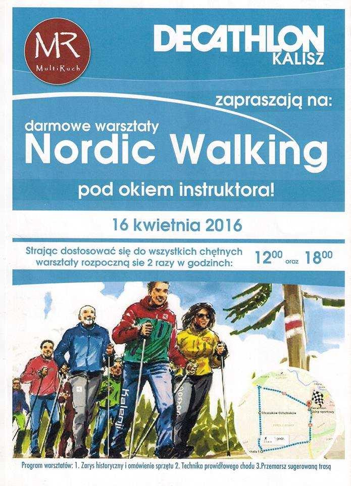 Darmowe warsztaty Nordic Walking pod okiem instruktora 16-04-2016, godz. 12.00 i godz. 18.00 Sklep sportowy DECATHLON, ul.