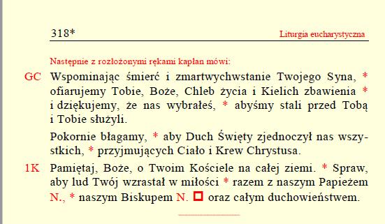 II. Obrzędy Mszy świętej 3. Liturgia Eucharystyczna b) Modlitwa eucharystyczna Teraz następują kolejne części modlitwy eucharystycznej: anamneza i ofiarowanie.