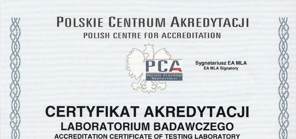 Polskie Centrum Akredytacji jest sygnatariuszem Porozumienia ILAC MRA, zatem udzielona Akredytacja oraz podpisanie przez PSSE w Tychach umowy sublicencyjnej z PCA gwarantuje uznawanie naszych wyników