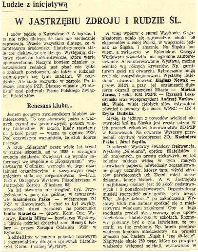 i 12. listopada Radiowęzły Zakładowe wszystkich Kopalń Węgla Kamiennego w Rybnickim