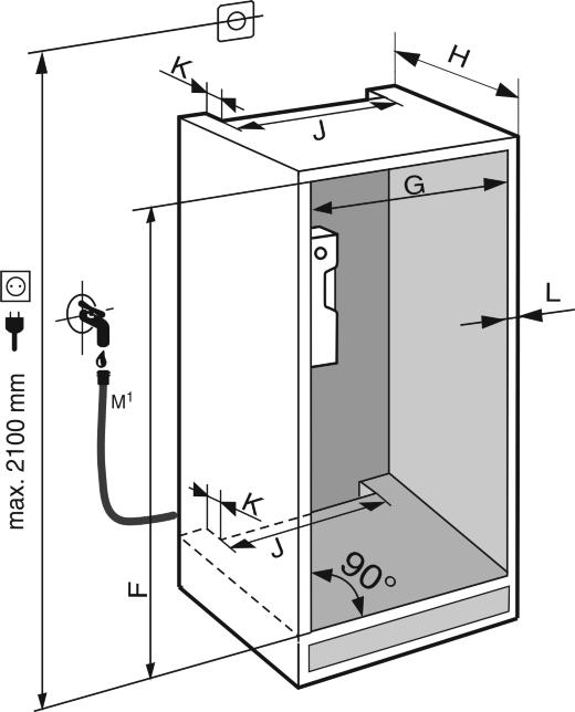 Drzwi mebla 6 Drzwi mebla - Dla mebla kuchennego potrzebne są dwie pary drzwi: jedna przeznaczona na górę dla komory chłodziarki, a druga na dół dla zamrażarki.