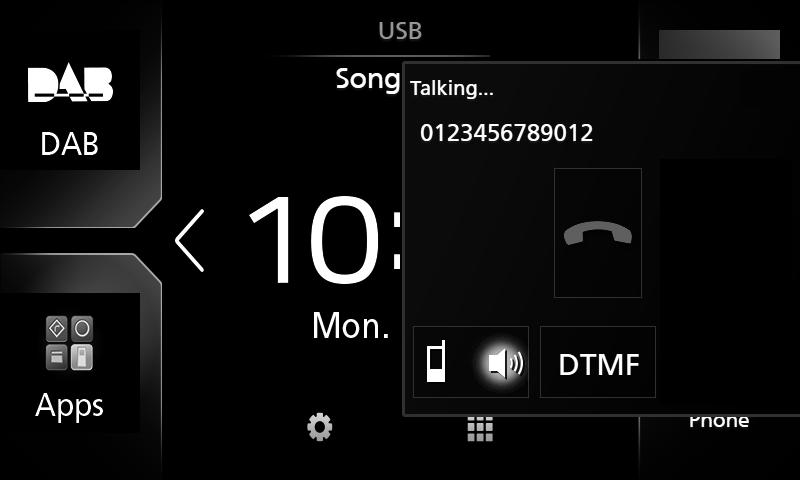Sterowanie Bluetooth ÑÑOdebranie rozmowy 1 Dotknąć [ ] by odebrać połączenie telefoniczne lub [ ] by odrzucić przychodzące połączenie. Regulacja głośności słuchawki Nacisnąć przycisk [ ] lub [ ].