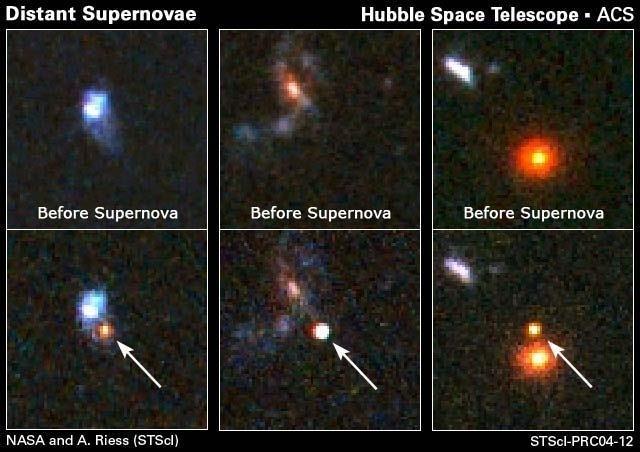 Pomir stłej Hubble Supernowe typu 1A stnowią doskonłe obiekty do pomiru odległości glktyk świece stndrdowe Znmy dokłdnie ich jsność bsolutną.