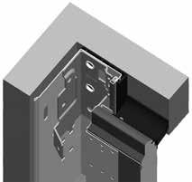 Wyposażenie dodatkowe do segmentowych bram garażowych Dopłaty ThermoFrame mocowanie ościeżnicy z przegrodą termiczną Zestaw ThermoFrame Uszczelka dproża 6 6 Kątownik z tworzywa sztucznego Zestawy 1