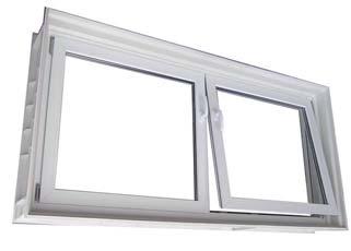 Wielkowymiarowe okna z ościeżnicą Kompletne wielkowymiarowe okna z ościeżnicą Wymiar ościeżnicy Szerokość x Wysokość w cm Okno nieotwieralne Grubość ściany 30 cm 36,5 cm 39,5 cm Okno uchylne Plus