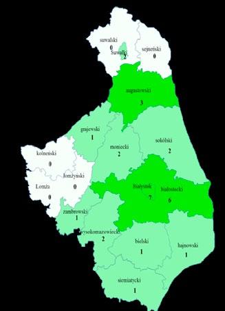 33 Największa liczba osób, które zgłosiły się do punktów konsultacyjno - informacyjnych w 2012 roku to osoby z problemem alkoholowym.