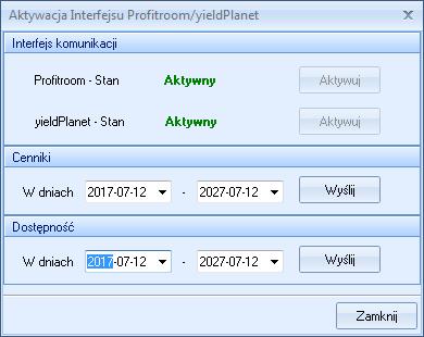 Przenieś zgodnie z deklaracją pokoju umożliwia przeniesienie obciążeń z grupy na konta pokoi zgodnie z numerem pokoju przy obciążeniu. Integracja z yieldplanet Od wersji 2017.