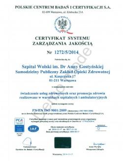 W dniach 22-24 października 2014 roku auditorzy Polskiego Centrum Badań i Certyfikacji S.A.