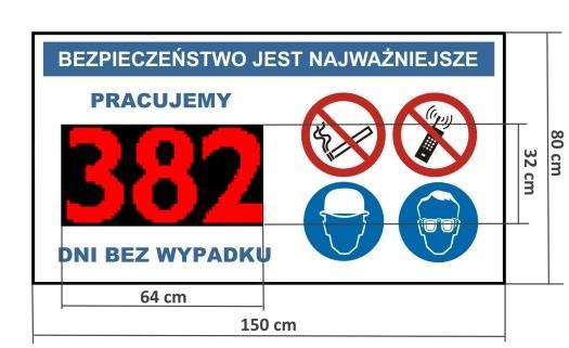 wysokość: 60 cm 0,66m 2 ) 1 x 16 cm x 32 cm Wyświetlacz: 1 x 96 cm x 16 cm