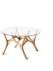 MOOSE ŁOŚ COFFEE TABLE STOLIK KAWOWY D 8 mm optiwhite tempered