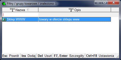 zaznaczenie tego parametru powoduje i kliknięcie klawisza F2 Rozpocznij wymianę danych powoduje wymuszenie wysyłki jeszcze raz całego wykazu towarów.