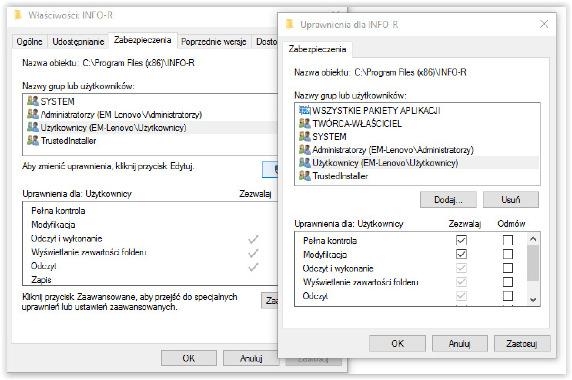 Po potwierdzeniu przez użytkownika, program poprosi użytkownika o wskazanie katalogu docelowego, w którym ma utworzyć plik archiwum: UWAGA!