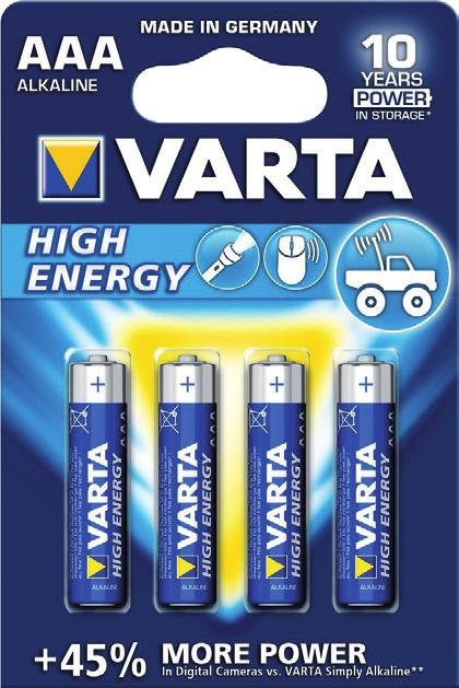 7,89 9,70 Bateria Varta 6LR61