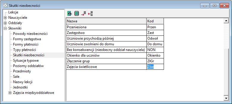 Przygotowanie programu do pracy 19 2. Klikaj kolejne podgałęzie i zapoznaj się z wyświetlanymi w przeglądarce listami.