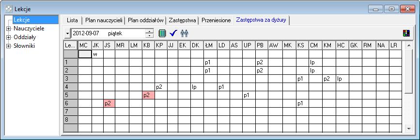 Planowanie i ewidencja zastępstw 33 Temat 3.