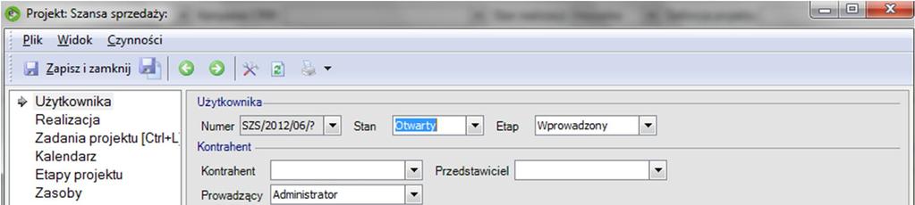 1. Wstęp Niniejszy dokument ma na celu przedstawienia sposobu skonfigurowania modułu CRM, aby w jak najprostszy sposób odzwierciedlić proces budowania szansy sprzedaży.