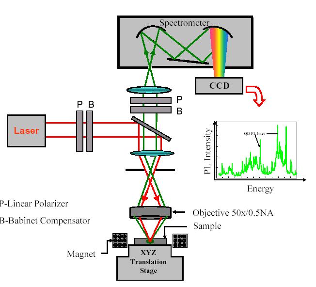 Mikroluminescencja Spin ekscytonu symmetric QD ±1 czas relaksacji spinu << czas rekombinacji σ + σ PL intensity [a.u.] T=4.