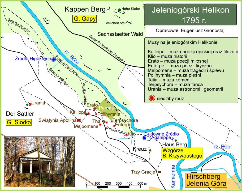 4), obok której w 1911 roku na szczycie wzgórza otwarto wieżę widokową, zwaną cesarską ( Kaiserturm ) na cześć Cesarza Wilhelma I [9].