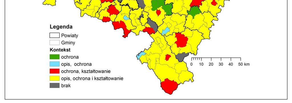 Dolnego Śląska Określenie, do jakiego stopnia krajobraz jest istotnym elementem planowania rozwoju przestrzennego i gospodarczego gmin Kontekst opisu