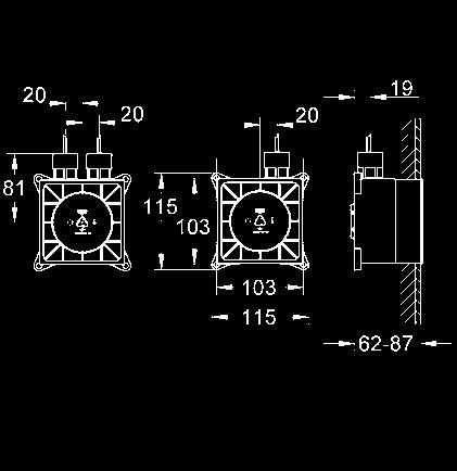 000 chrom 1 201,00 Rainshower F-Series zestaw świetlny 127 x 127 mm na 1 moduł pełnozakresowe LED: delikatne światło ze zmiennym kolorem możliwość ustawienia