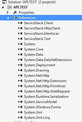 wymienionych poniżej: a. ServceStack.Client b. ServiceStack.HttpClient c. ServiceStack.Interfaces d.