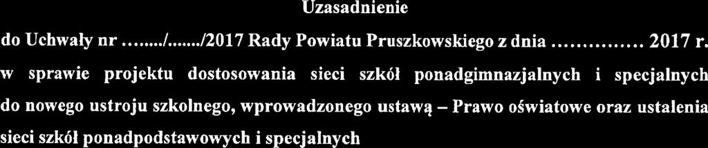 Uzsnn o Uchw' nr.../.../17 R Powtu Pruszkowsko z n...''''... 17 r.