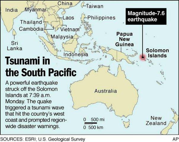 Z przedstawionych na poprzednim ekranie danych wynika, że średnio pojawia się więcej niż trzy tsunami na rok.