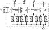 200 W DANE TECHNICZNE Protec TNC Protec TNS Protec TT Normy klasa testowa I + II (B + C) IEC61643-1 / EN 61643-11 Maksymalne napięcie pracy Uc 275 V AC (350 V DC) 275 V AC (350