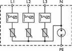 275 V AC (350 V DC) 275 V AC (350 V DC) 275 V AC (350 V DC) Prąd szczytowy Iimp (10 / 350) 12,5 ka / pole 12,5 ka / pole 12,5 ka / pole Energia właściwa (W