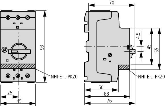 Akcesoria Wyzwalacz wzrostowy Napięcie cewki 230 V 50 Hz A-PKZ0(230V50HZ) 073187 24 V