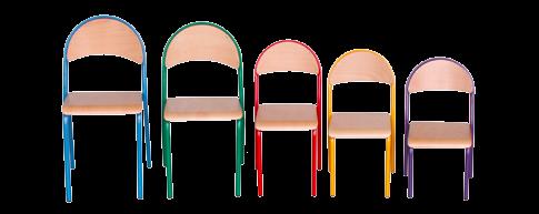 7 174-207 cm Brązowy Krzesło szkolne BOLEK z pulpitem rozmiar 1-4 Ø 22 mm K30, rozmiar 5-7 Ø 25 mm K31, sklejka