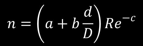 Dla cząstek nie stosujących się do prawa Stokesa, prędkość sedymentacji można określić