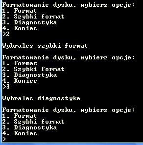 Instrukcja przełączająca switch + iteracja do-while = proste menu Połączenie instrukcji iteracyjnej do-while oraz instrukcji