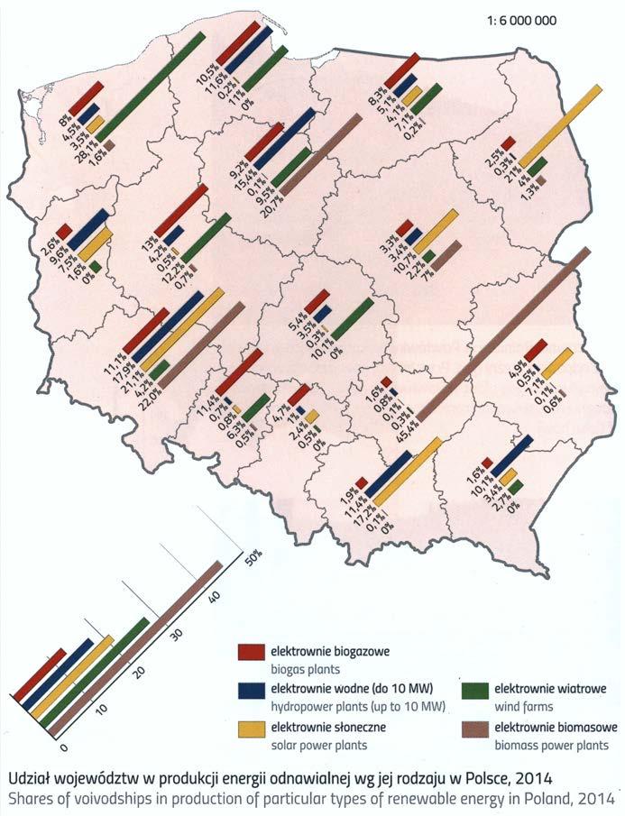 Recenzje 239 W pierwszym dziale atlasu (Środowisko przyrodnicze) wielkość kołowych kartodiagramów strukturalnych (s.