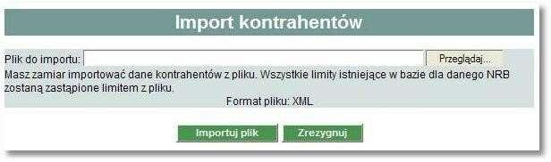 Rozdział 5 Opis f importu i eksportu danych 5.1.5. Import kontrahentów Import kontrahentów dostępny jest w opcji Kontrahenci -> Import kontrahentów.