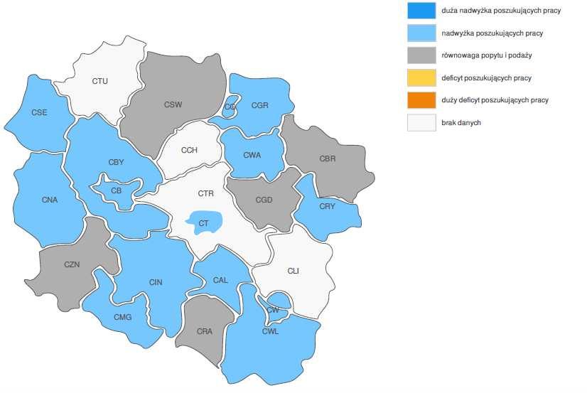 RELACJA MIĘDZY DOSTĘPNĄ SIŁĄ ROBOCZĄ A ZAPOTRZEBOWANIEM NA PRACOWNIKÓW - FILOZOFOWIE, HISTORYCY, POLITOLODZY I KULTUROZNAWCY Źródło: http://barometrzawodow.pl/ 5.