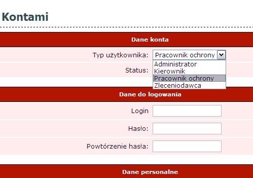 odnośnie typu konta i