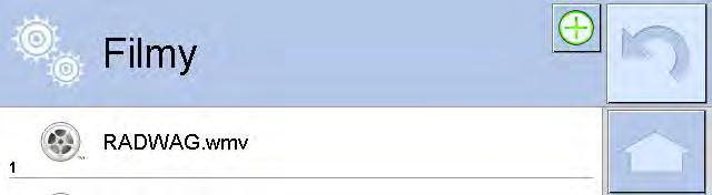 37. FILMY Opcja umożliwiająca wyświetlenie filmu instruktażowego, dotyczącego np. działania funkcji wagi. Program wagi odtwarza filmy z rozszerzeniem *.wmv.